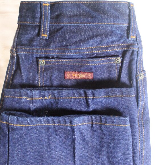 Wrangler Denim - Vintage Wrangler Womens Size 16 High‑Rise Straight Leg Jeans Medium Blue Denim